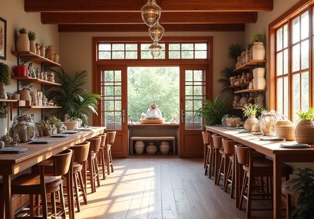 Interior del estudio Florena Craft
